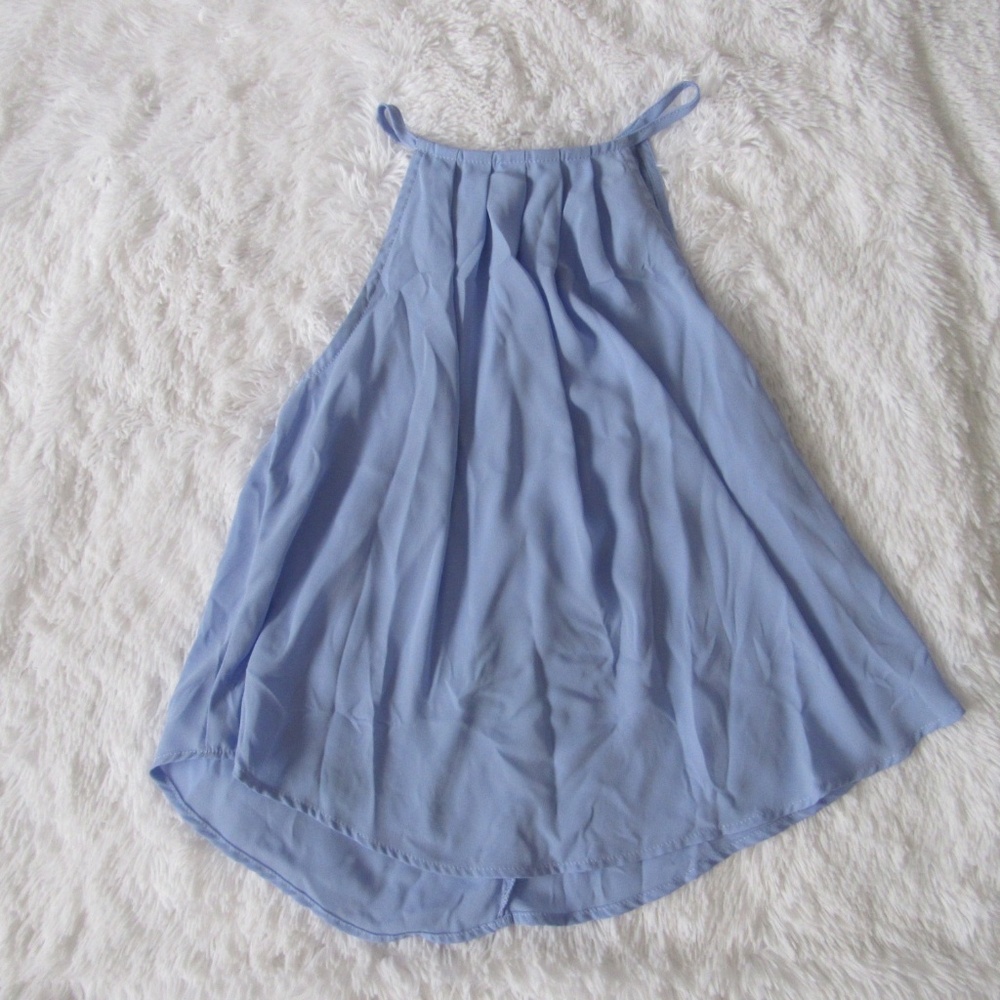 Periwinkle High Neck Top